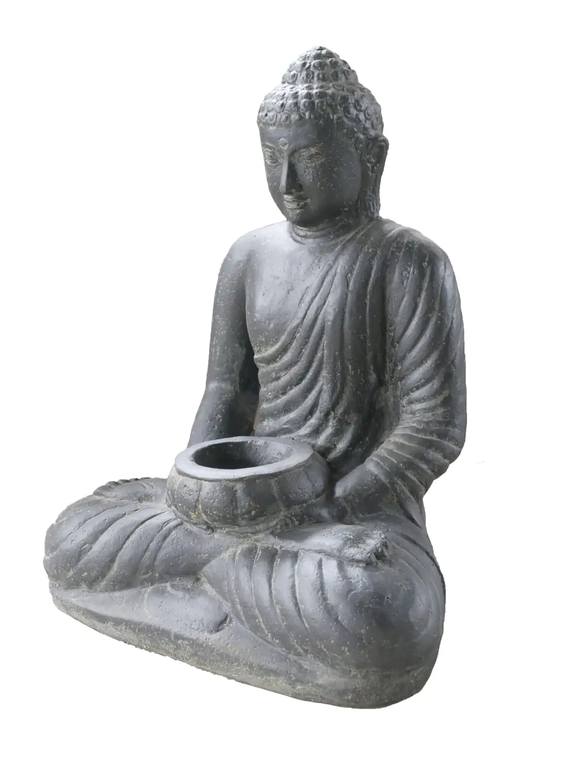  Product image 2 of the product “Seated Buddha Candle, 51cm Height | Cast stone, handcrafted & coloured ”